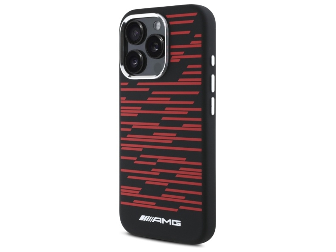 Capa para iPhone 16 Pro MERCEDES Silicone Rígida Preto