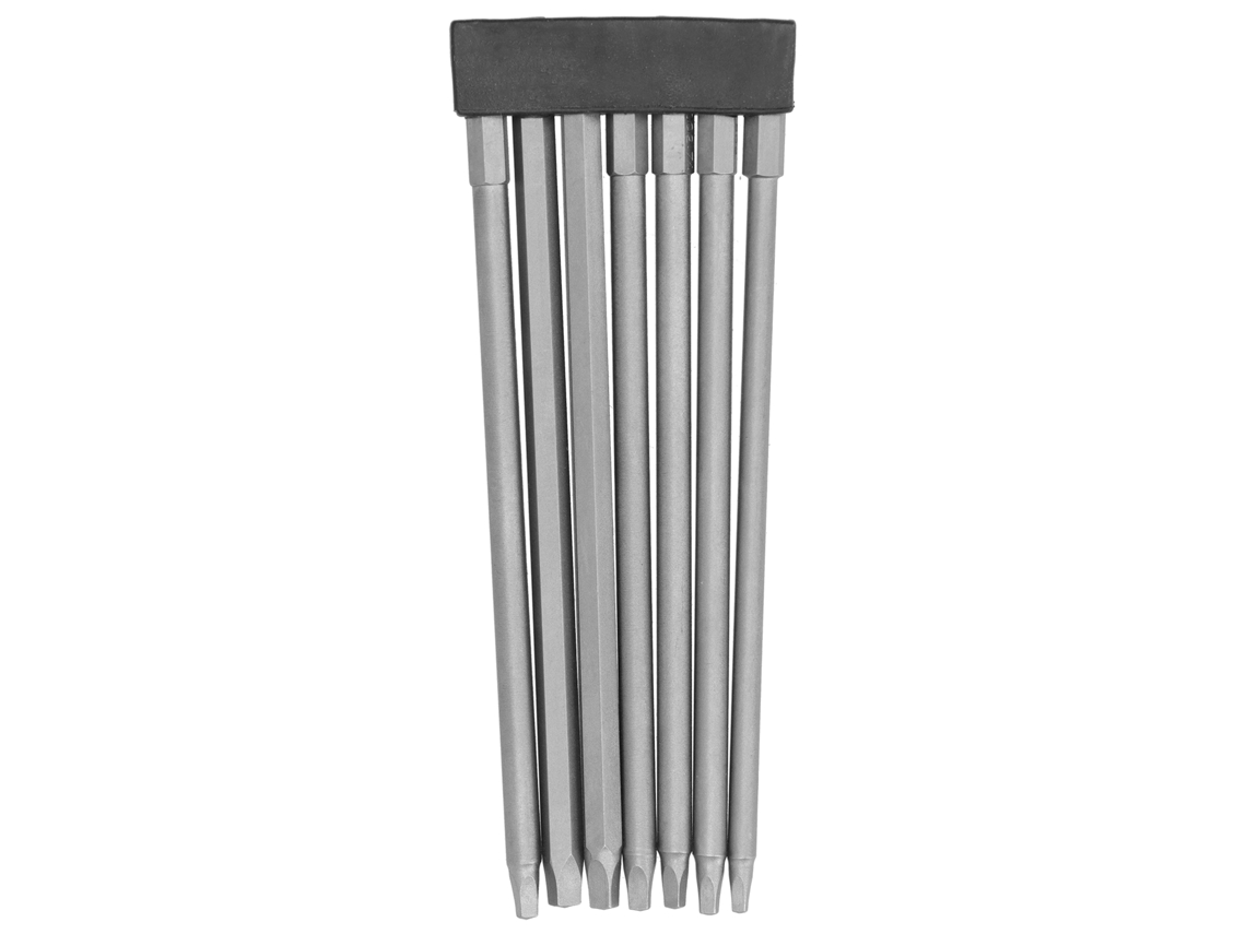 Conjunto de Bit Pregoeiro 7 Peças Aço Crômio Vanádio 150mm