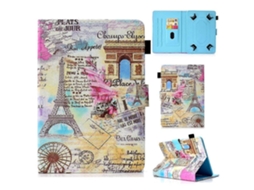 Capa de couro universal Webake com costura colorida para tablet