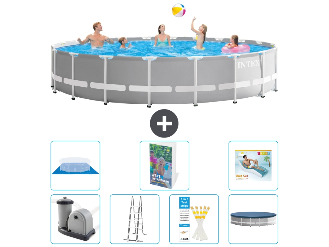 Intex Piscina Prism Frame Redonda - 610x132 Cm - 8-peças S670