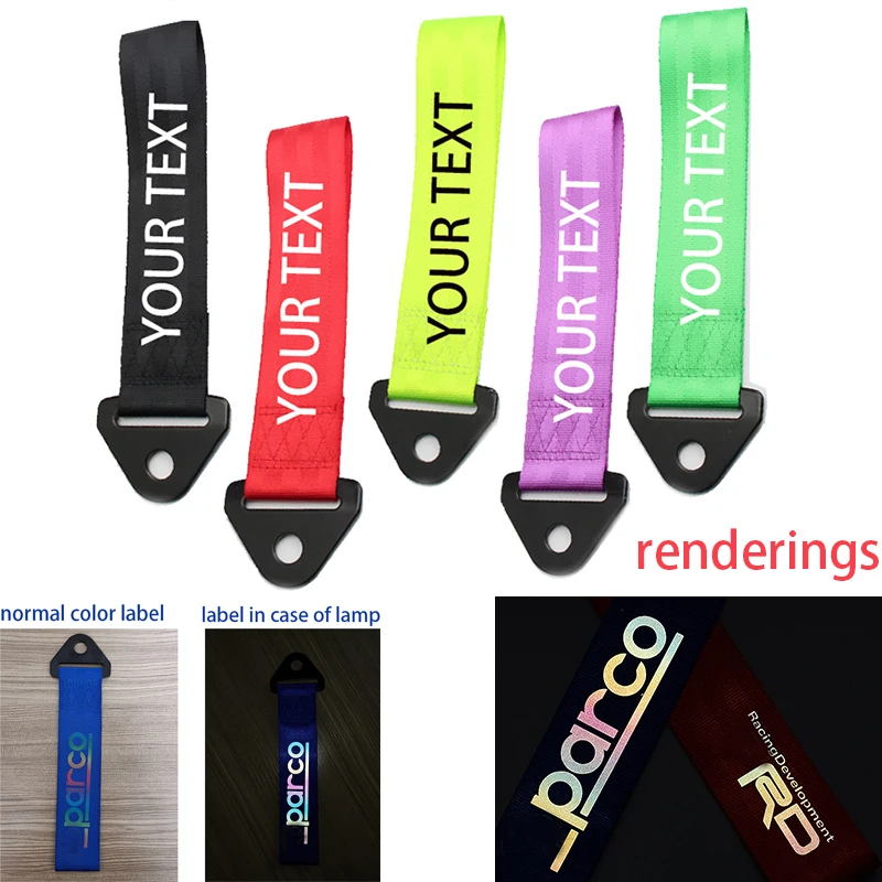 Corda De Reboque Alta Resistência, Personalização, Acessórios Com Estilo De Texto Personalizado