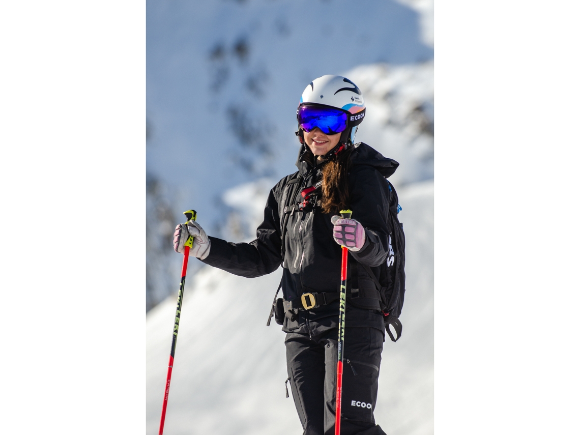 Casaco de Ski para Mulher ECOON SPORT ECOExplorer Preto (Tamanho: L)