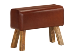 Bok Bench, Bok Benches Vidaxl Marrom Couro (58 Cm)
