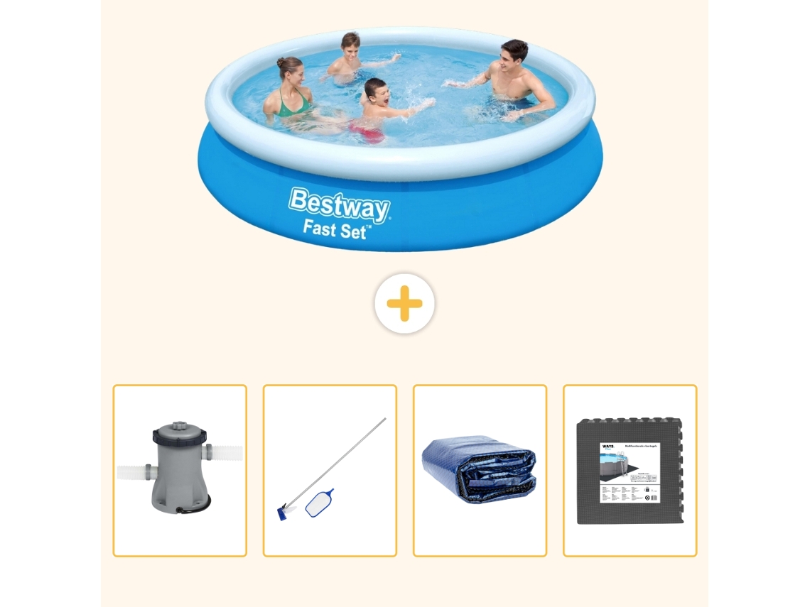 Bestway Piscina Bestway Fast Set Redonda - 366x76 Cm - 5-peças S217
