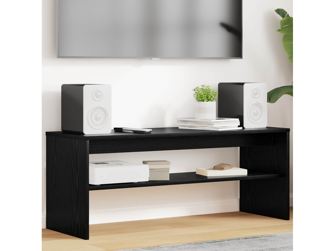 Vidaxl Gabinete para Tv Carvalho Preto 100 X 35 X 40 Cm