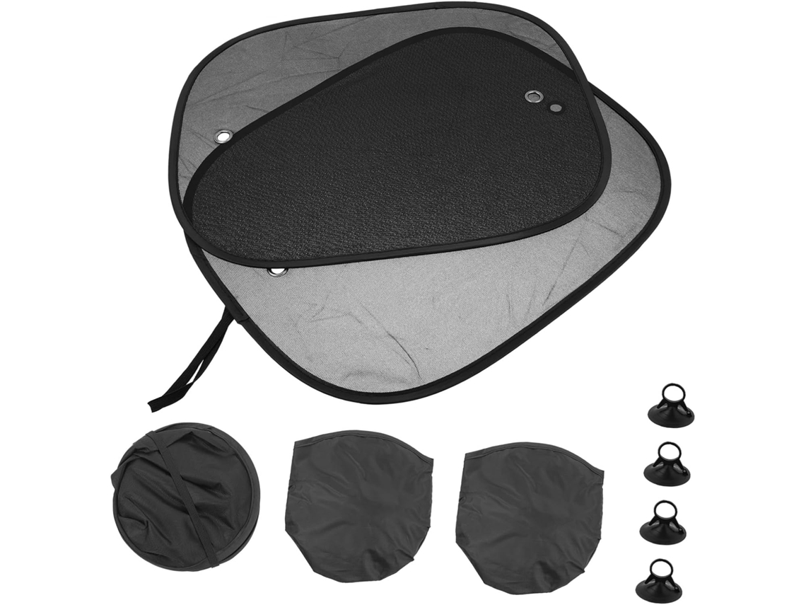 Protetor Solar Lateral Para Carro Com Ventosas, Cobertura De Malha Grossa Para Para-brisa E Proteção Solar.