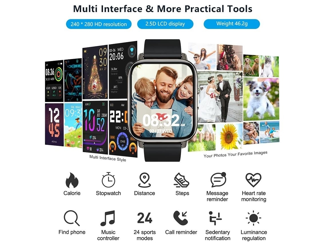 Smartwatch VEANXIN P321125Sb2 Rosa