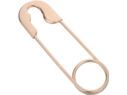 Alfinete De Segurança Grande Em Metal Com Design Minimalista, Feito Em Liga De Zinco Com Bordas Polidas, Ideal Para