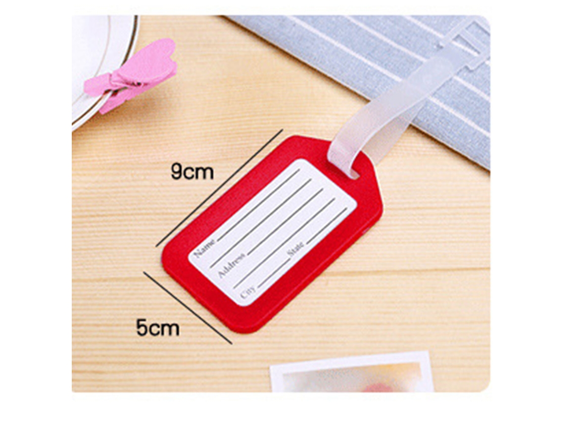 10pcs Plastic Luggage Travel Tag Perfect Size Versatile Use Eoocoo