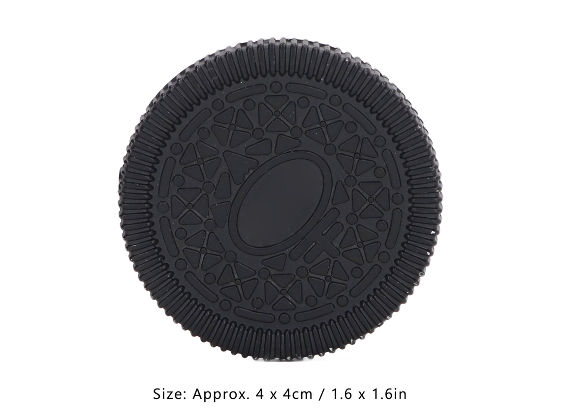 Mali moeda Hápica de Metal para Alivio de Estresse Slider Fingertip Clicker Brinquedo Tdah Preto