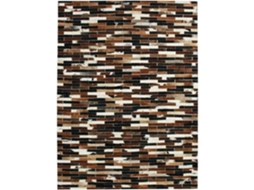 Tapete - A Fábrica De Decoração - Linhas - 160x230 Cm - Couro Reciclado - Padrão Linhas