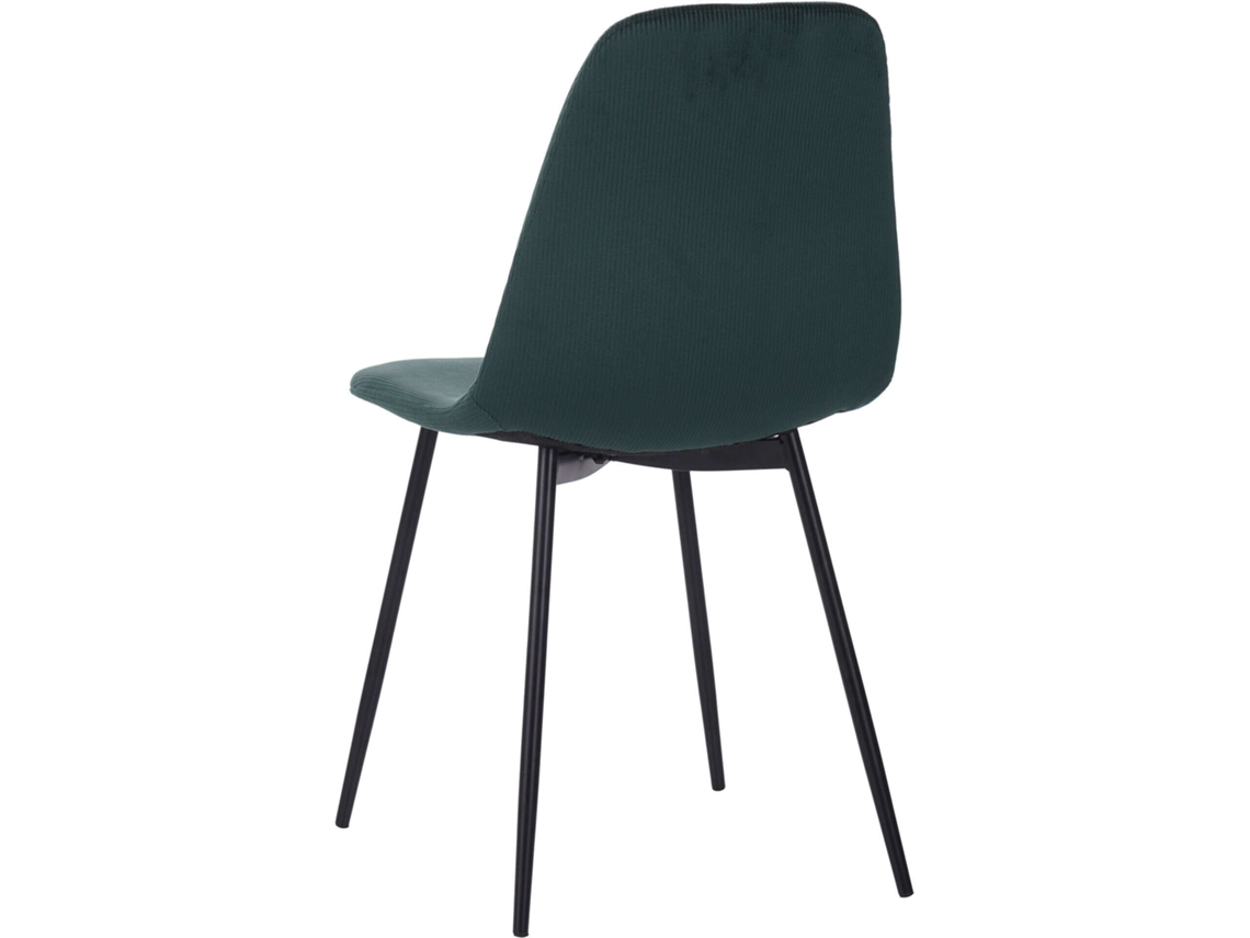 Cadeira Estofada Velvet Verde Kasa