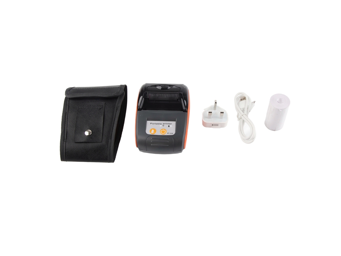 Impressora Térmica Portátil Sem Fio De Recibos Bluetooth 58mm Laranja