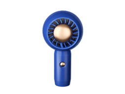 Ventilador Sem Lâmina Portátil Usb 1800mah Azul Mini