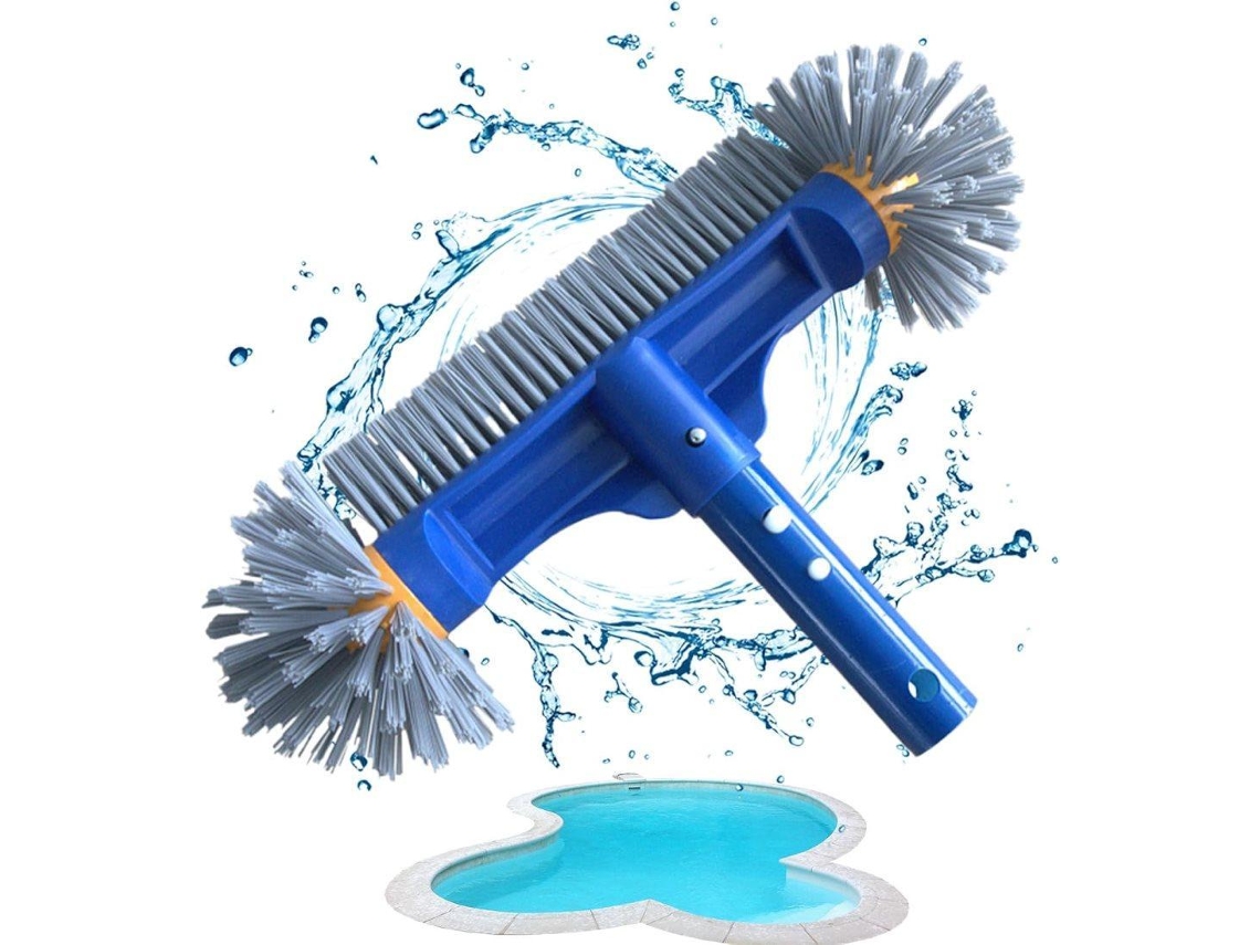 Escova de Limpeza para Piscina, para Paredes, Fundo, Degraus e Azulejos, Uso Manual em Spas, Lagos, Fontes e Banheiras AQUAFORGE