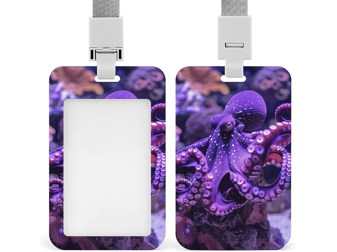 Suporte para Crachá com Múltiplos Apoios, Personalizável, Impermeável, Protetor de Crachá, Funcional para Mesa