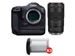 Eos R3 + Rf 100mm F/2.8 L Macro Is Usm + 3 Canon Lp e19 + Ebook “20 Dicas para Fotos Que Impressionam” CANON