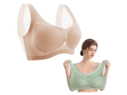 Bralette Iônico Pispara: Estimulação Linfática, Queima de Gordura e Modelagem Corporal Eficaz Caqui