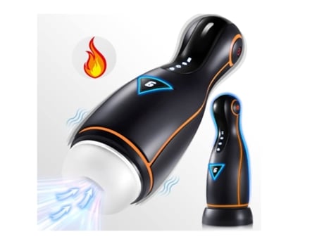 Masturbador Masculino Automático Brinquedos Masculinos Copo Masturbador Masculino Painel Led Touchscreen 3d Aquecimento Preto Vledary