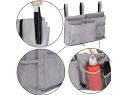 Organizador Cinza, caixa de armazenamento de cama, bolsa de armazenamento de cama Slowmoose
