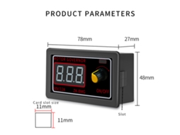 Controlador De Velocidad Pwm Para Motor Dc De 500w 9-60v 12a Com Codificador E Dimmer Led