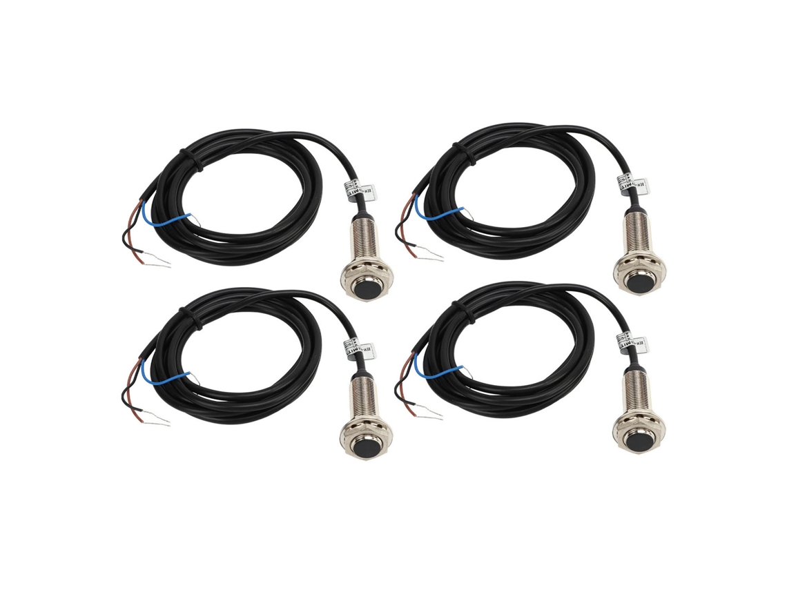4 peças interruptor de proximidade indutiva 12mm pnp 3 cabos normalmente aberto sensor ip67 6 36vdc S/MARCA