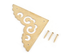 Protetor de borda de cobre estilo antigo (especificação de 6,5 cm, cor latão)