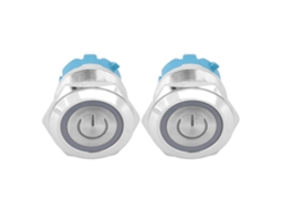 Interruptor de Botão Metal com Luz Indicadora Ip65