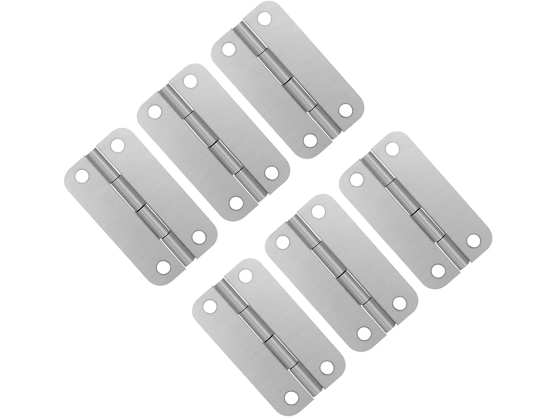Conjunto de 6 Dobradiças em Aço Inoxidável para Coolers S/MARCA