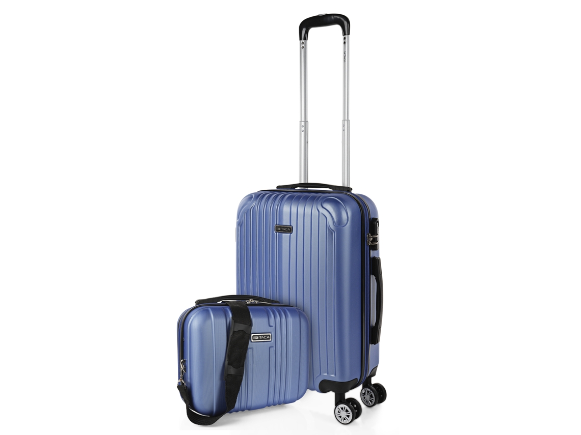 Mala Abs Pequena ITACA Sevron Safira Azul 38X55X20 Cm 38L