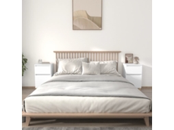 Vidaxl Mesas De Cabeceira 2 Pcs 40x35x70 Cm Branco