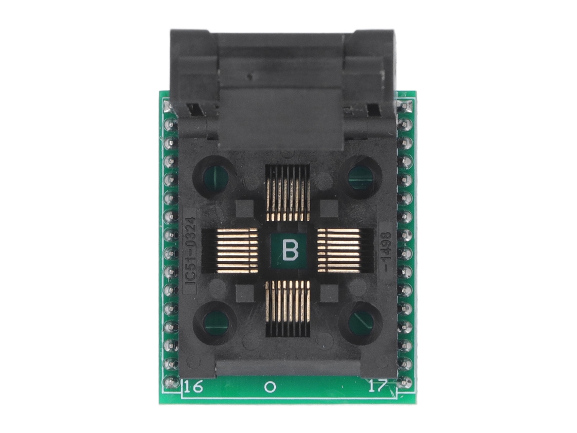 Zócalo de programação TQFP32 para DIP32 com pitch de pinos de 2.54mm para DIY e testes