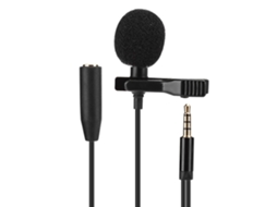 Aetheria microfone Mini Clip para Colarinho com Buraco Conexão Transmissão Vivo Gravação Entrevista