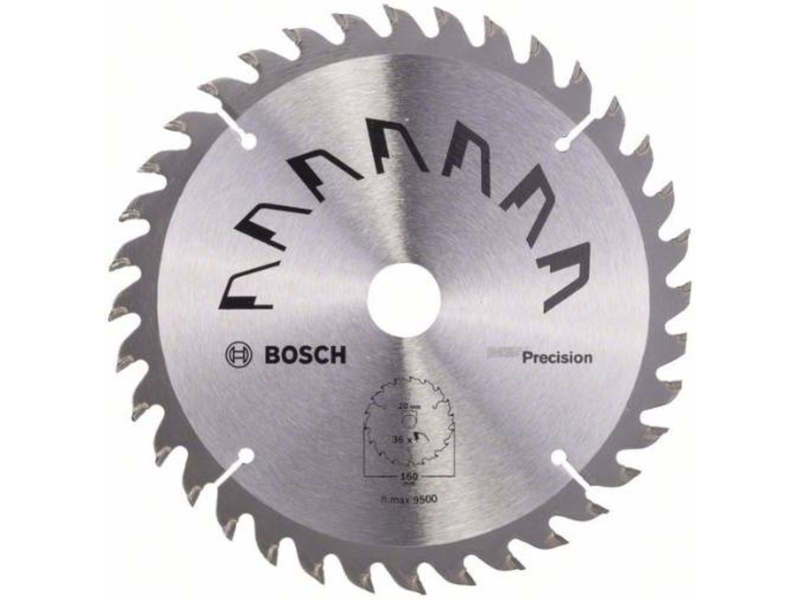 Disco de Serra Circular BOSCH Precisão D= 160 mm - Orifício= 20 mm - De= 36