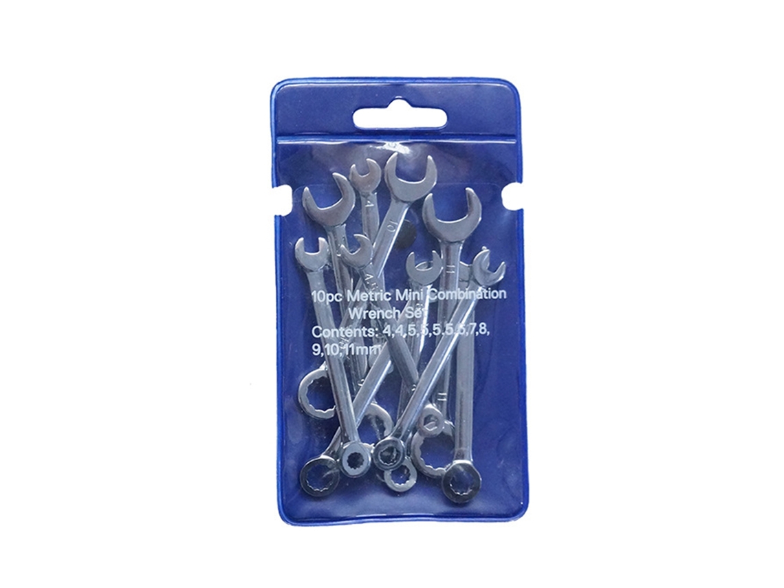 Conjunto de 8 chaves crv funções duplas polimento de espelho 8 19mm chave combinada spanner