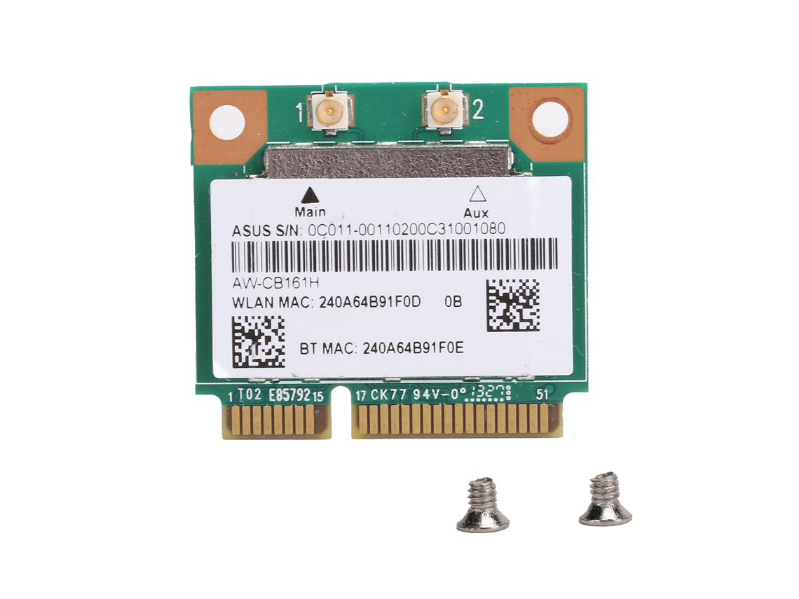 Módulo Wifi Mini Pci-e 2,4/5,0ghz Bluetooth 4,0 Placa De Rede Sem Fio 433mbps 802.11ac Rtl8821ae