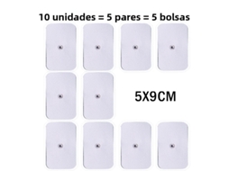 Adesivo de Gel Autoadesivo para Terapia de Massagem por Pulso Tens MDUG (5x9cm, 10 Unidades)