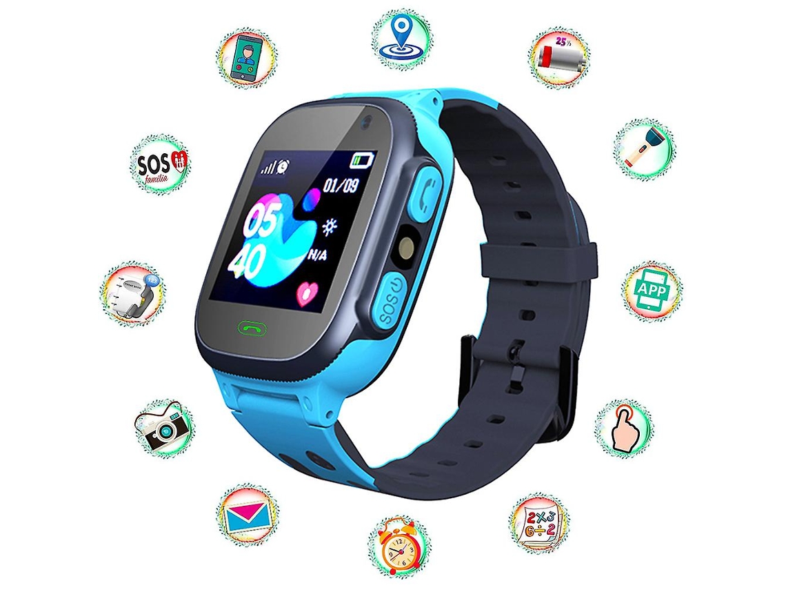 Relógio inteligente infantil LBS com lanterna, bate-papo por voz e rastreador antiperda. Presente de aniversário ideal para meninos e meninas. Bicicleta elétrica Ly