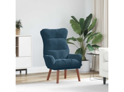 Vidaxl Poltrona Azul 69 X 74 X 93 Cm Veludo