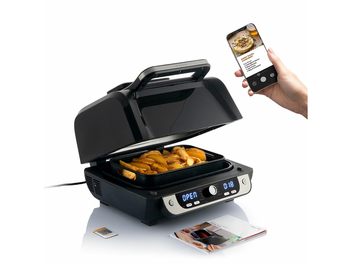 Fritadeira Sem Óleo com Grill Acessórios e Livro de Receitas