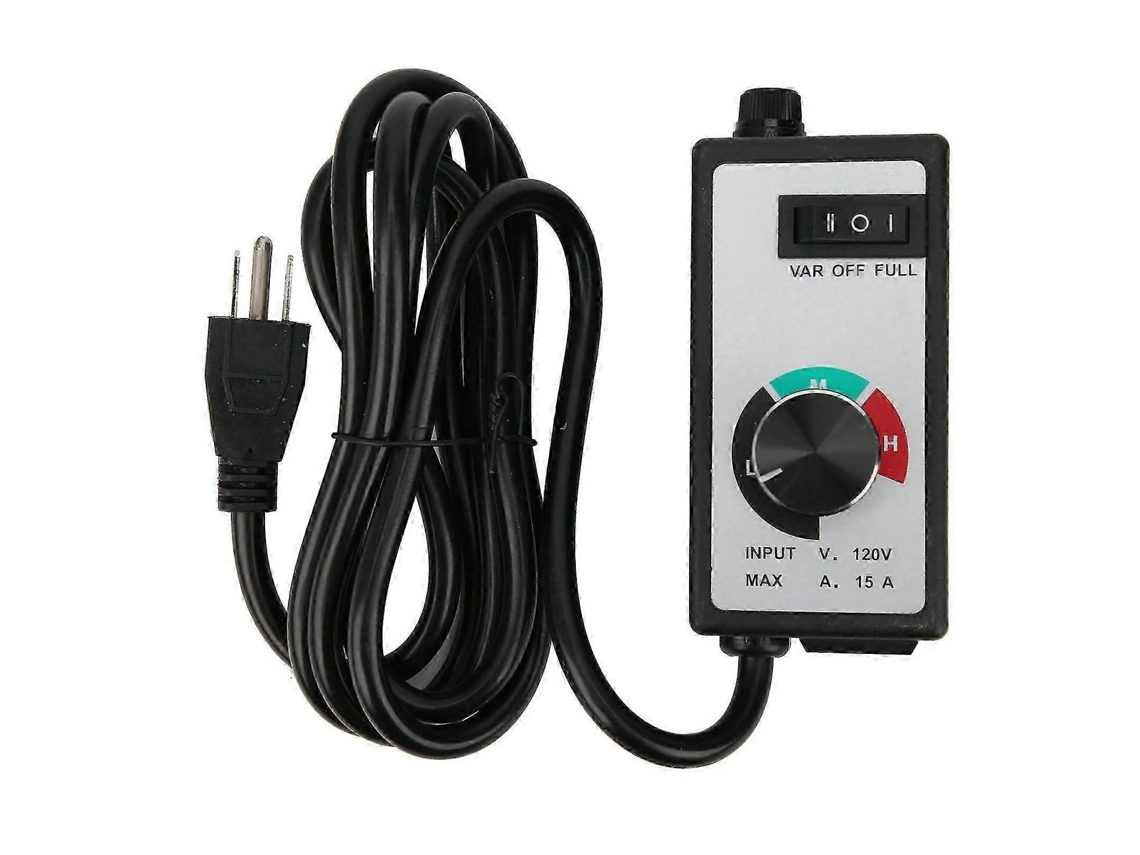 Hard Fan Speed Controller Variable Adjuster Electronic 120v 1500w 15a Us Plug 2 Meter Cord Intelligence