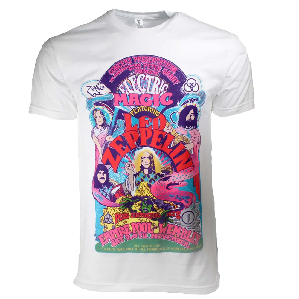 Led Zeppelin Electric Magic T-shirt Unisex Rockinstone Size:xl