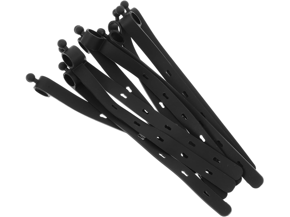 Conjunto De 10 Abraçadeiras De Silicone Reutilizáveis, Flexíveis