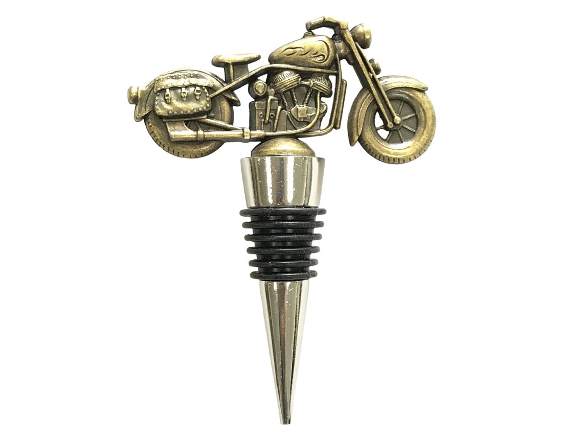 Tampa De Garrafa De Vinho Para Motocicleta, Reutilizável, Com Boa Vedação, Ideal Para Presentear No Dia Dos Pais.