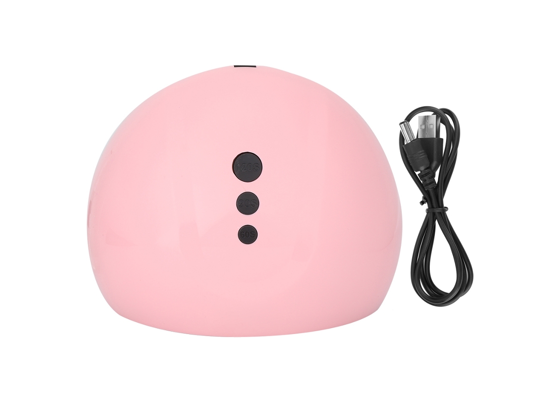 Lâmpada De Cura Uv Led Profissional 36w Para Esmalte De Unhas Com Timer Inteligente E 12 Lâmpadas Rosa