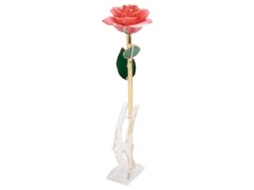 Rosa Dourada 24k Base Presente para Mãe Esposa Namorada