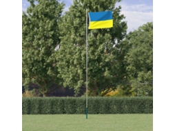 Vidaxl Bandeira Da Ucrânia C/ Ilhós De Latão 90x150 Cm