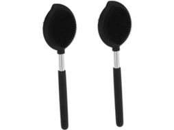 Lurelia Conjunto De 2 Escovas De Silicone Para Duche, Silicone Macio, Cabo Longo E Cerdas Macias, Rotina Spa Prático