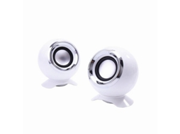 Mini alto-falante portátil para computador, alto-falante de mesa pequeno, branco Yizhood
