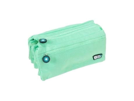 Estojo quádruplo plano Bits Amp-Bobs mint soft 23x12 cm